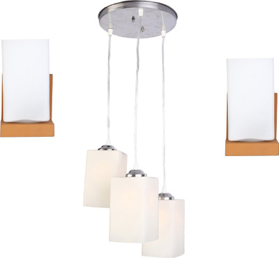 1st Time Combo Of 2 Wall Lamp & One Triple Hanging-n01 Pendant Lamp Ceiling Lamp(White)