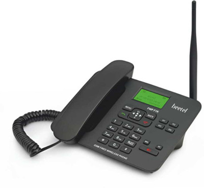 Beetel f1 k gsm fixed wireless phone Corded Landline Phone with Answering Machine(Black)