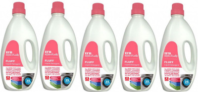 IFB Fluff liquid detergent 5 bottle Multi-Fragrance Liquid Detergent(5 x 1 L)