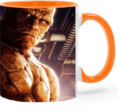 ARTBUG The Thing Superhero- 2948 Orange Ceramic Coffee Mug(350 ml)