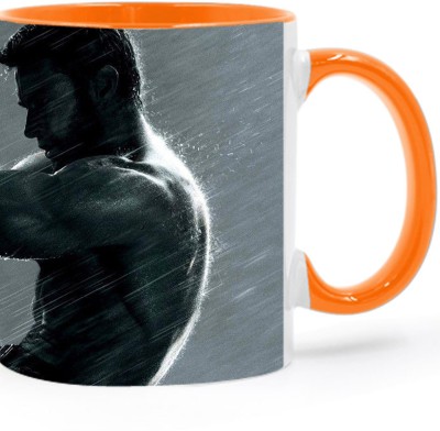 Ashvah Wolverine - 2995 Orange Ceramic Coffee Mug(350 ml)