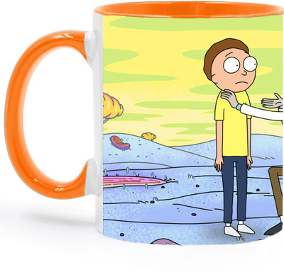 ARTBUG Rick And Morty Cartoon -3413 Ceramic Coffee Mug(350 ml)