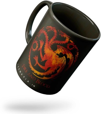 Tee Mafia mug-299-Fire-and-blood-targaryen-Left-1 Ceramic Coffee Mug(300 ml)