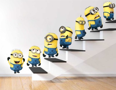 Wallzone 70 cm Minions Removable Sticker(Pack of 1)