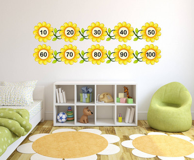 Littlebuds 70 cm Numbers Removable Sticker(Pack of 1)