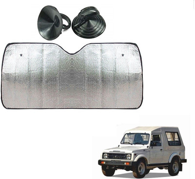 AuTO ADDiCT Dashboard Sun Shade For Maruti Suzuki Gypsy(Silver)