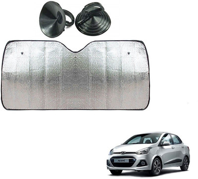 AuTO ADDiCT Dashboard Sun Shade For Hyundai Xcent(Silver)