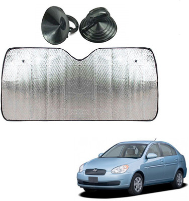 AuTO ADDiCT Dashboard Sun Shade For Hyundai Verna(Silver)