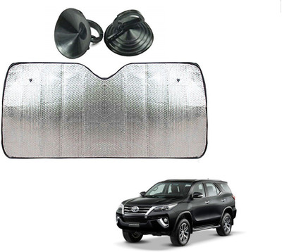 AuTO ADDiCT Dashboard Sun Shade For Toyota New Fortuner(Silver)