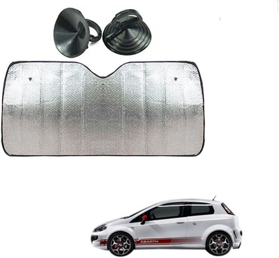 AuTO ADDiCT Dashboard Sun Shade For Fiat Abarth Punto(Silver)