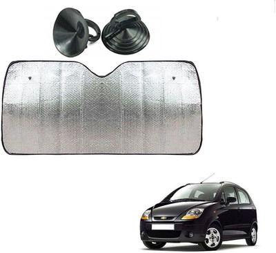 AuTO ADDiCT Dashboard Sun Shade For Chevrolet Spark(Silver)