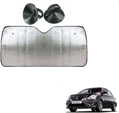 AuTO ADDiCT Dashboard Sun Shade For Nissan Sunny(Silver)