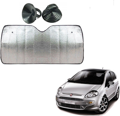 AuTO ADDiCT Dashboard Sun Shade For Fiat Punto Evo(Silver)