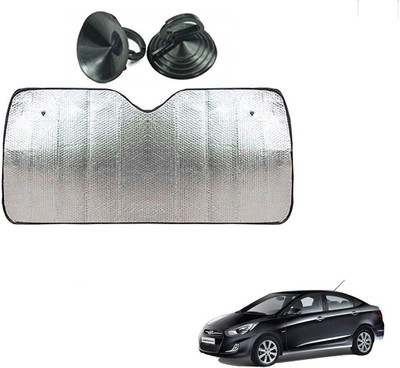 AuTO ADDiCT Dashboard Sun Shade For Hyundai Fluidic Verna(Silver)