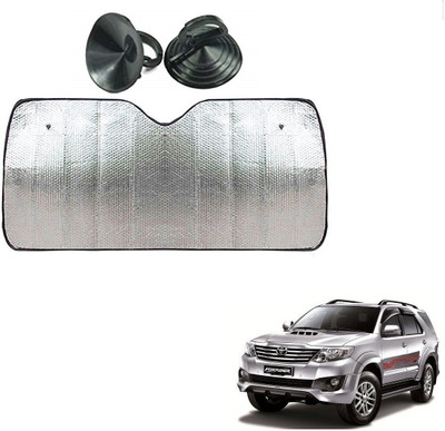 AuTO ADDiCT Dashboard Sun Shade For Toyota Fortuner(Silver)