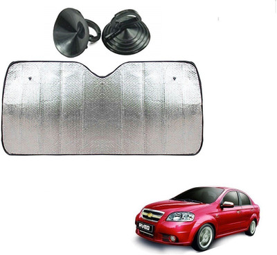 AuTO ADDiCT Dashboard Sun Shade For Chevrolet Aveo(Silver)