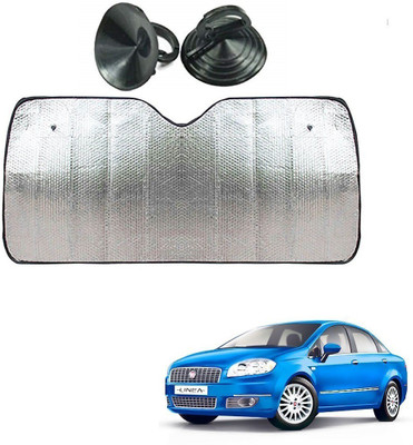 AuTO ADDiCT Dashboard Sun Shade For Fiat Linea Classic(Silver)