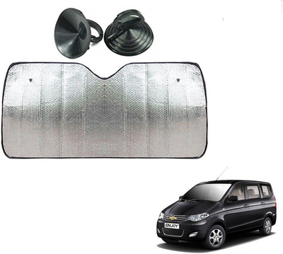 AuTO ADDiCT Dashboard Sun Shade For Chevrolet Enjoy(Silver)