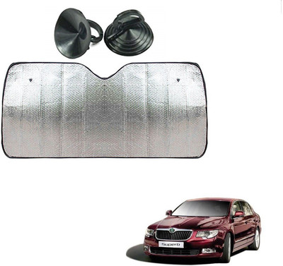 AuTO ADDiCT Dashboard Sun Shade For Skoda Superb(Silver)