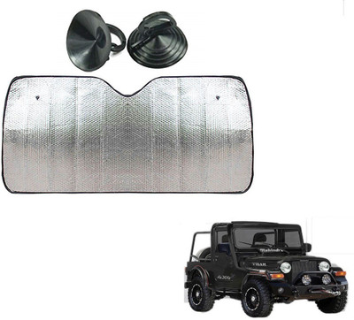 AuTO ADDiCT Dashboard Sun Shade For Mahindra Thar(Silver)
