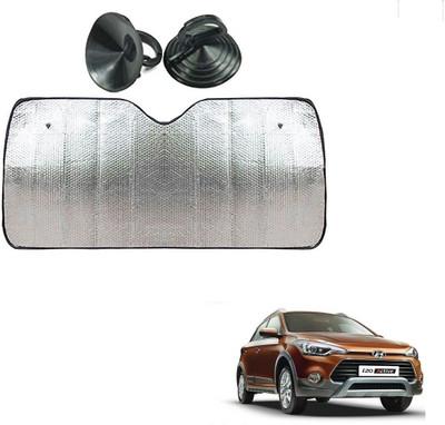 AuTO ADDiCT Dashboard Sun Shade For Hyundai i10 Active(Silver)