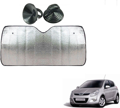AuTO ADDiCT Dashboard Sun Shade For Hyundai i20(Silver)