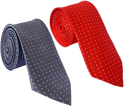 SunShopping Polka Print Tie(Pack of 2)