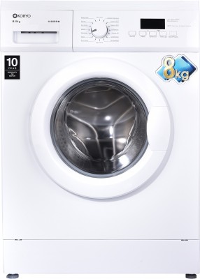 Koryo 8 kg Fully Automatic Front Load Washing Machine with In-built Heater White(KWM1480FL) (Koryo)  Buy Online
