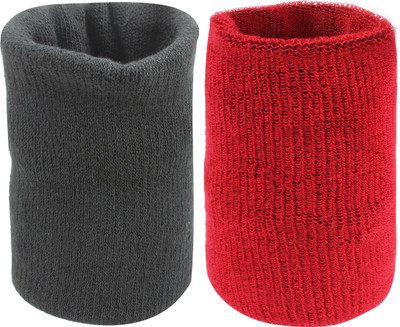 Neska Moda Unisex Wrist Support/Wrist Band-Free Size Wrist Support(Black, Maroon)
