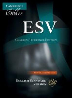 ESV Clarion Reference Bible, Brown Calfskin Leather, ES485:X(English, Leather / fine binding, unknown)