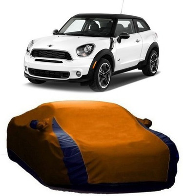 SMR Store Car Cover For Mercedes Benz Cooper (With Mirror Pockets)(Orange, Blue)
