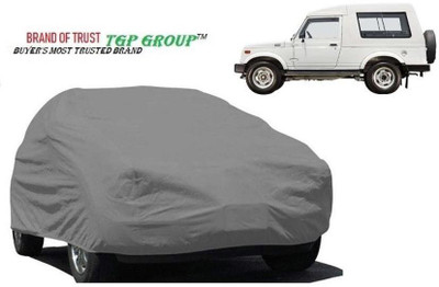 TGP GROUP Car Cover For Maruti Suzuki Gypsy MG-410 (Without Mirror Pockets)(Grey)
