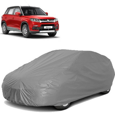 Royalrich Car Cover For Maruti Suzuki Vitara Brezza (Without Mirror Pockets)(Grey)