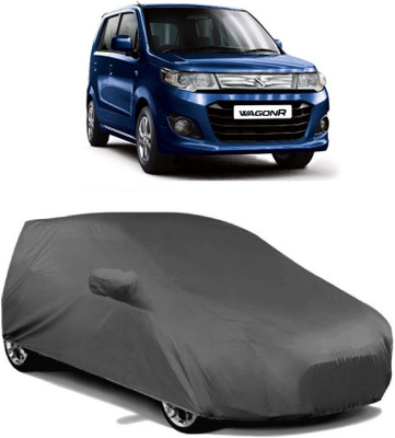 MoTRoX Car Cover For Maruti Suzuki WagonR (With Mirror Pockets)(Grey)