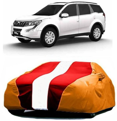 AASDEE Car Cover For Mahindra XUV 500 (With Mirror Pockets)(Red, Orange)