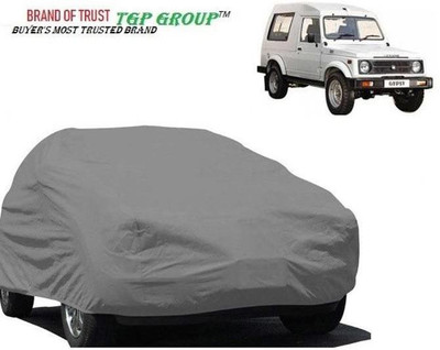 TGP GROUP Car Cover For Maruti Suzuki Gypsy King (Without Mirror Pockets)(Grey)
