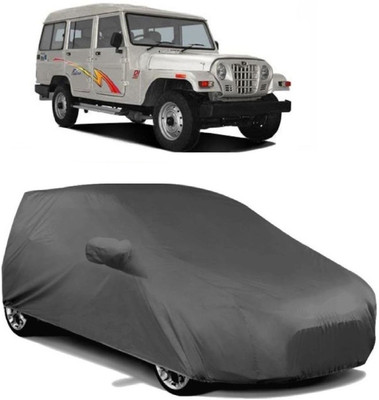 MoTRoX Car Cover For Mahindra Marshal (With Mirror Pockets)(Grey)