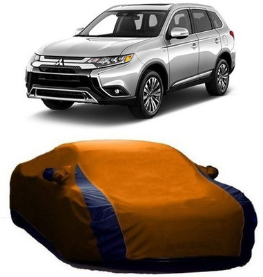 VIRMANG Car Cover For Mitsubishi Outlander (With Mirror Pockets)(Orange)