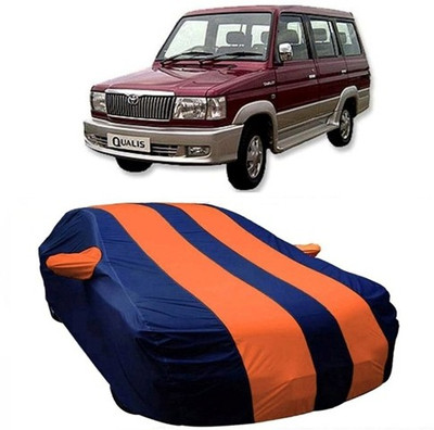 AASDEE Car Cover For Toyota Qualis (With Mirror Pockets)(Orange)
