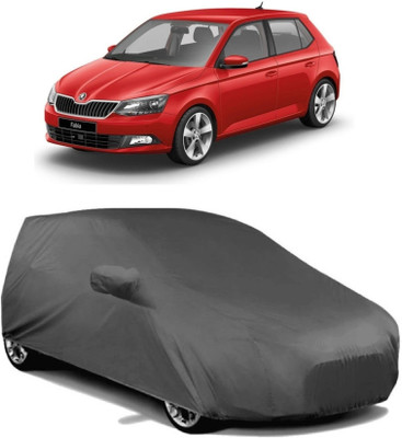 MoTRoX Car Cover For Skoda Fabia (With Mirror Pockets)(Grey)