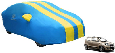 Auto Oprema Car Cover For Maruti Suzuki WagonR Stingray (With Mirror Pockets)(Blue, Yellow)