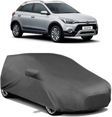 MoTRoX Car Cover For Hyundai i20 Active (With Mirror Pockets)(Grey)