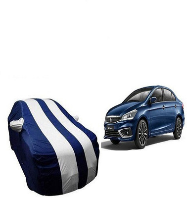 Frap Car Cover For Maruti Suzuki Ciaz (With Mirror Pockets)(White, Blue, For 2017 Models)