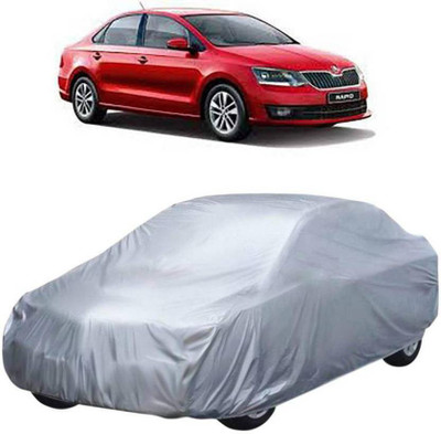 ask Car Cover For Skoda Rapid (Without Mirror Pockets)(Silver)