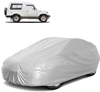 Royalrich Car Cover For Maruti Suzuki Gypsy King (Without Mirror Pockets)(Silver)