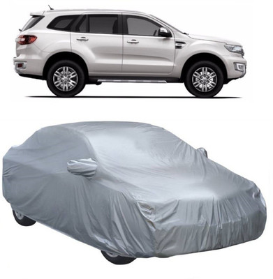 MoTRoX Car Cover For Ford Endeavour (With Mirror Pockets)(Silver)