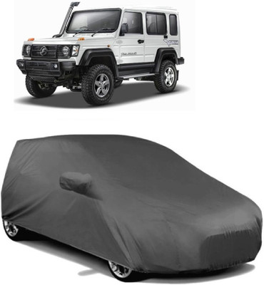 MoTRoX Car Cover For Force Gurkha (With Mirror Pockets)(Grey)