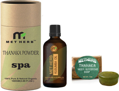Metherb powder g & Kusumba oil (Glycerin Saop 125g) hai removal(2 Items in the set)