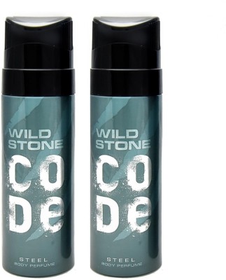 Wild Stone STEEL ( PACK OF 2) Perfume Body Spray  -  For Men(120 ml, Pack of 2)
