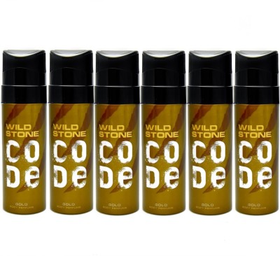 Wild Stone GOLD ( PACK OF 6) Perfume Body Spray  -  For Men(120 ml, Pack of 6)